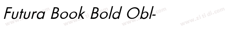 Futura Book Bold Obl字体转换
